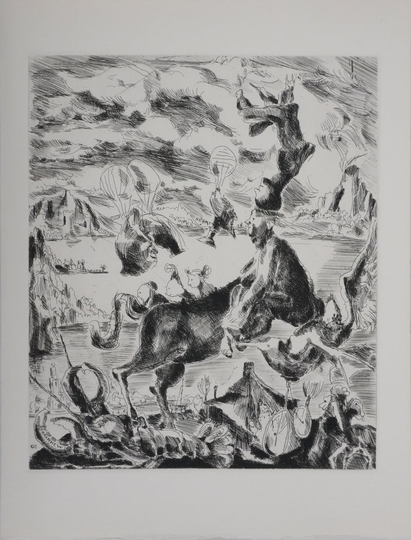 Claude BOGRATCHEW : Notre temps, Gravure originale signée