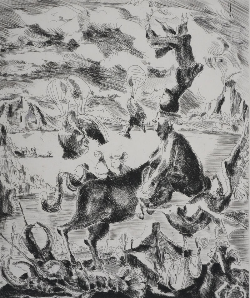 Claude BOGRATCHEW : Notre temps, Gravure originale signée