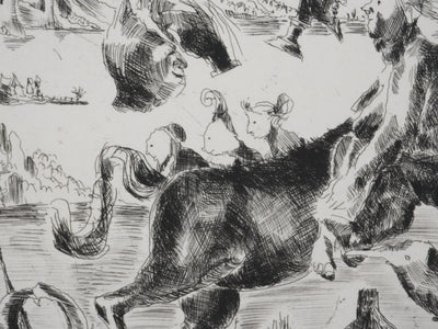 Claude BOGRATCHEW : Notre temps, Gravure originale signée