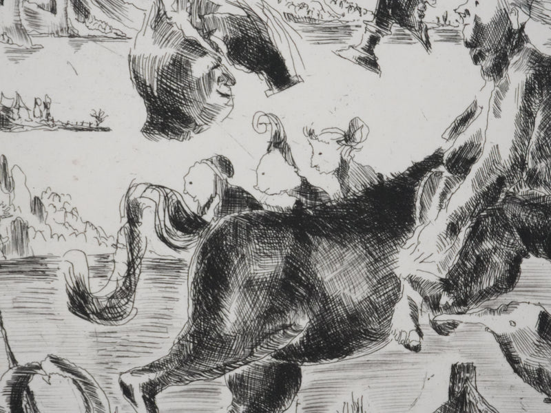 Claude BOGRATCHEW : Notre temps, Gravure originale signée