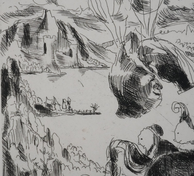 Claude BOGRATCHEW : Notre temps, Gravure originale signée