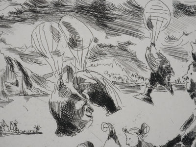 Claude BOGRATCHEW : Notre temps, Gravure originale signée