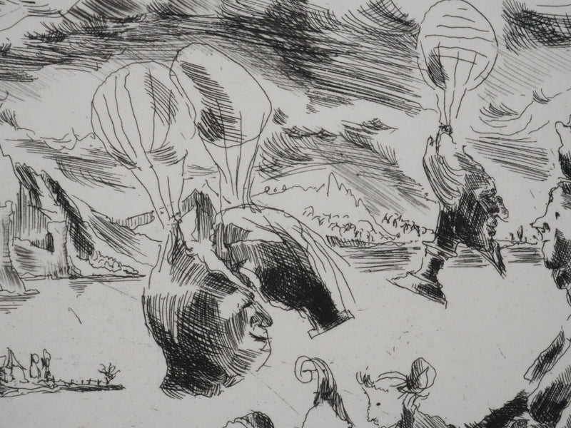 Claude BOGRATCHEW : Notre temps, Gravure originale signée