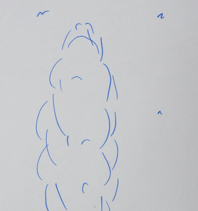 Marie SILS : Les branches épaisses, Autographe et dessin original signé