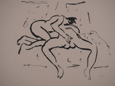 Albert MARQUET : Les amantes sur le lit, Lithographie originale signée