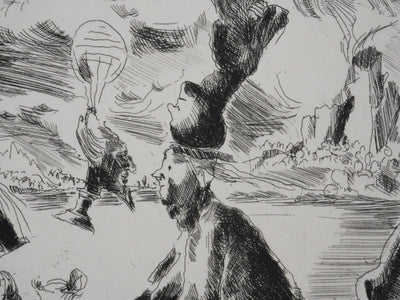 Claude BOGRATCHEW : Notre temps, Gravure originale signée