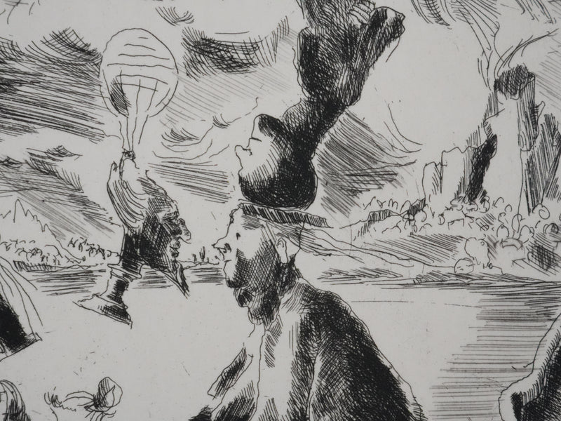 Claude BOGRATCHEW : Notre temps, Gravure originale signée