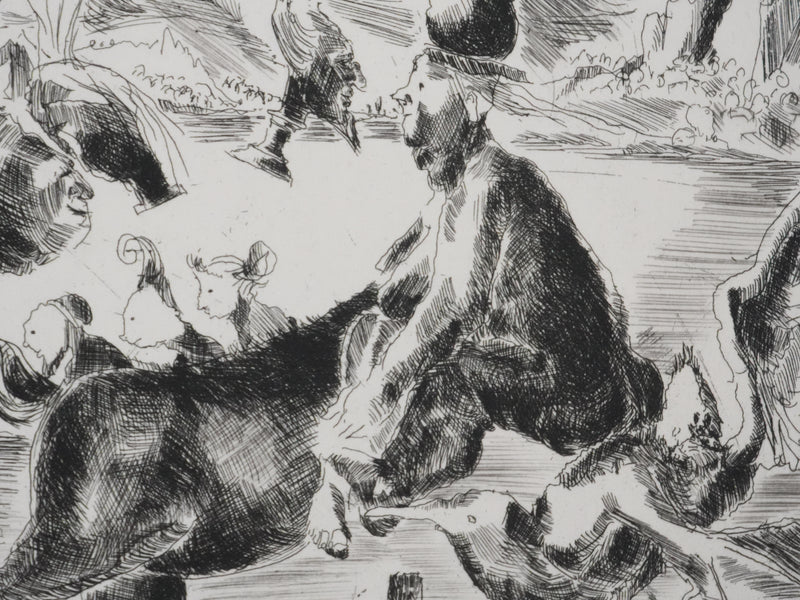 Claude BOGRATCHEW : Notre temps, Gravure originale signée