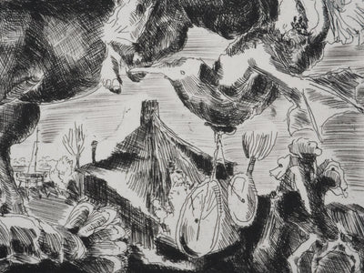 Claude BOGRATCHEW : Notre temps, Gravure originale signée