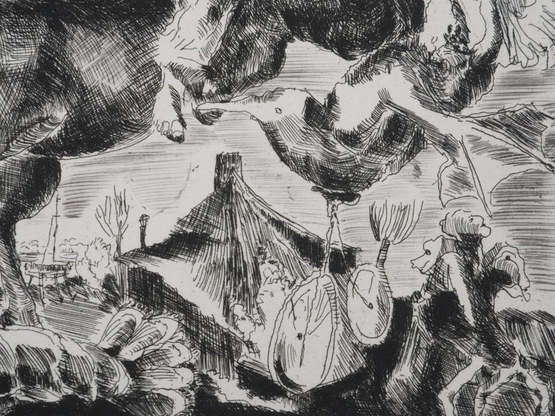 Claude BOGRATCHEW : Notre temps, Gravure originale signée