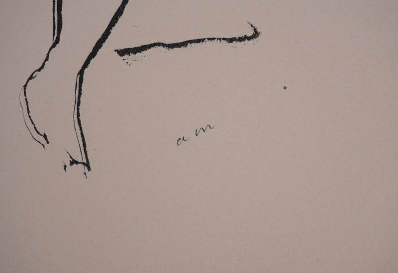 Albert MARQUET : Les amantes sur le lit, Lithographie originale signée