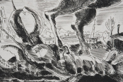 Claude BOGRATCHEW : Notre temps, Gravure originale signée