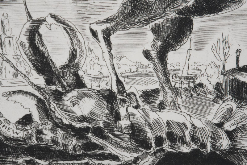 Claude BOGRATCHEW : Notre temps, Gravure originale signée