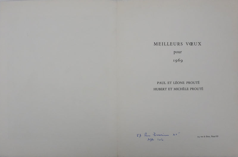 Claude BOGRATCHEW : Notre temps, Gravure originale signée