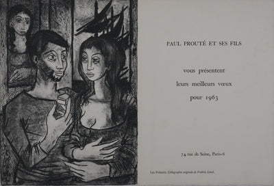 Frédéric LOISEL : Les présents, Lithographie originale signée