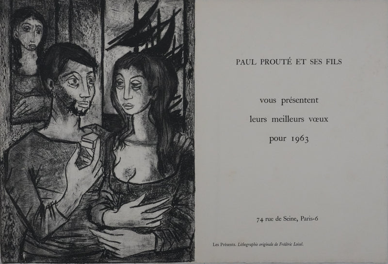Frédéric LOISEL : Les présents, Lithographie originale signée