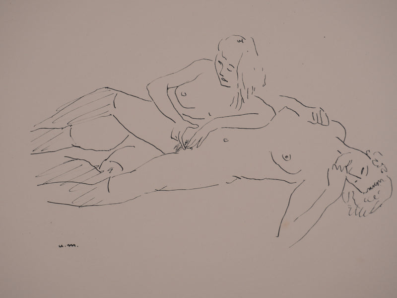 Albert MARQUET : Les amantes, Lithographie originale signée