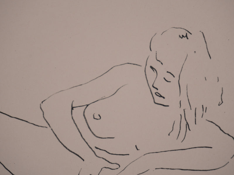 Albert MARQUET : Les amantes, Lithographie originale signée