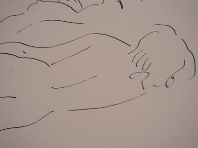 Albert MARQUET : Les amantes endormies, Lithographie originale signée