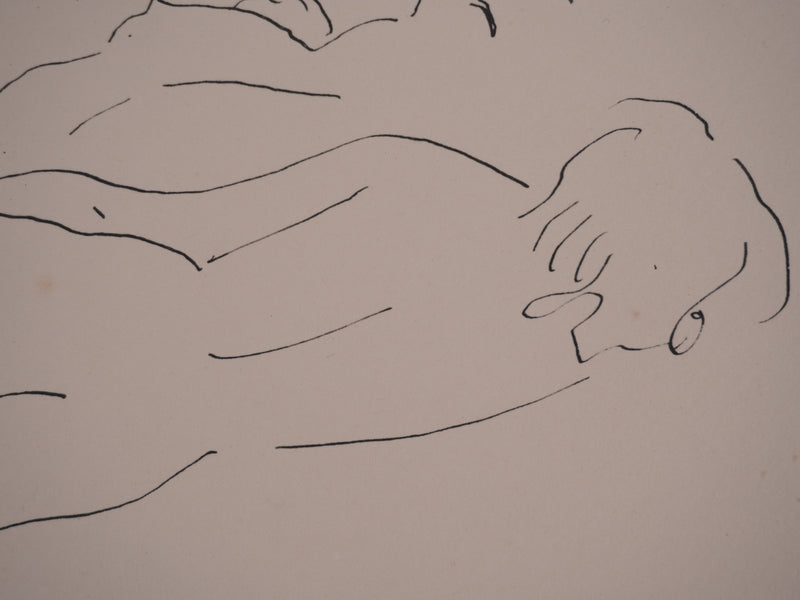 Albert MARQUET : Les amantes endormies, Lithographie originale signée