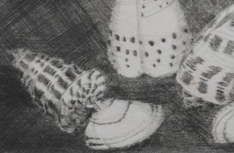 Camille COMBE : Coquillages, Gravure originale signée