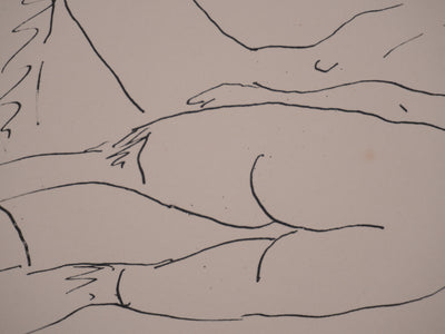 Albert MARQUET : Les amantes endormies, Lithographie originale signée