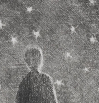 Camille COMBE : Contemplation, Gravure originale signée