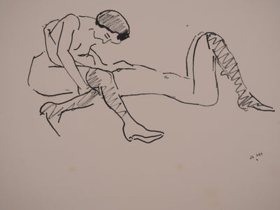 Albert MARQUET : Dans ses bras, Lithographie originale signée