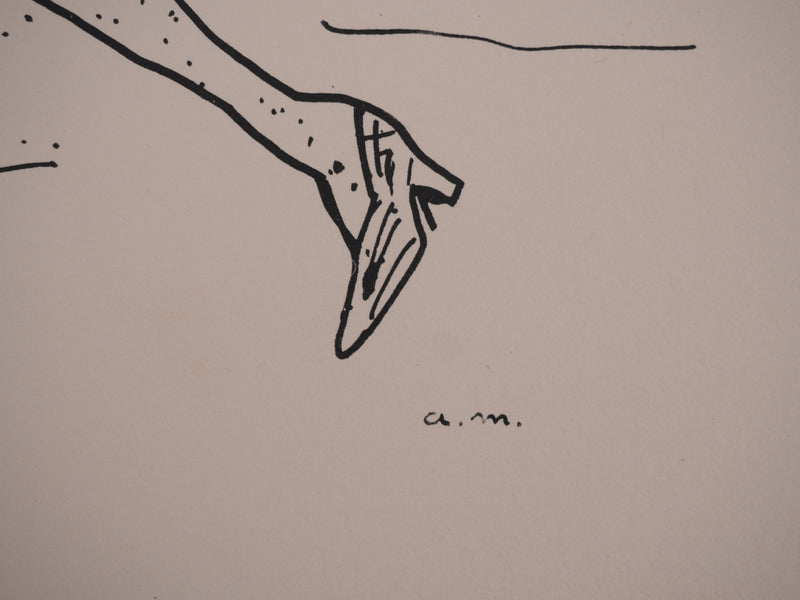 Albert MARQUET : Courtisanes sur le divan, Lithographie originale signée