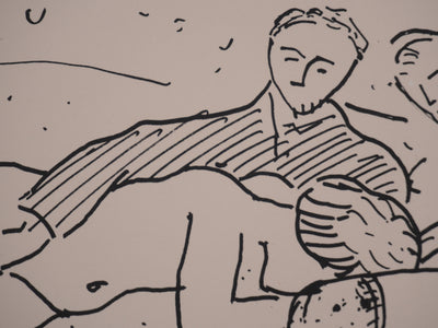 Albert MARQUET : Courtisanes sur le divan, Lithographie originale signée