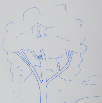 Paul MISRAKI : Arboriculturellement, Autographe et dessin original signé
