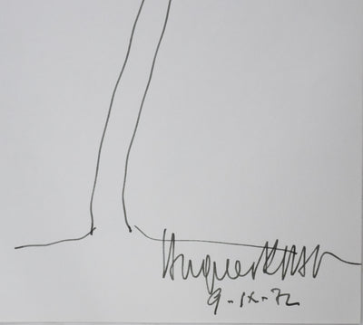 Hugues GALL : L'arbre du futur, Autographe et dessin original signé