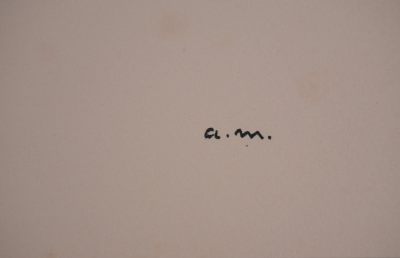 Albert MARQUET : Dans le creux de son cou, Lithographie originale signée
