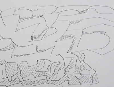 Carlo COCCIOLI : Arbol casi del Tule, Autographe et dessin original signé