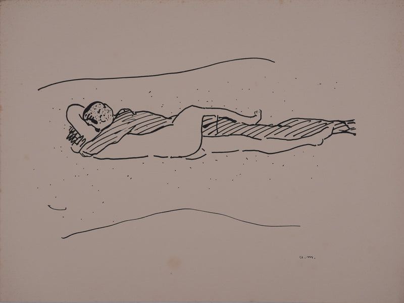 Albert MARQUET : Les amants entrelacés, Lithographie originale signée