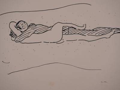 Albert MARQUET : Les amants entrelacés, Lithographie originale signée