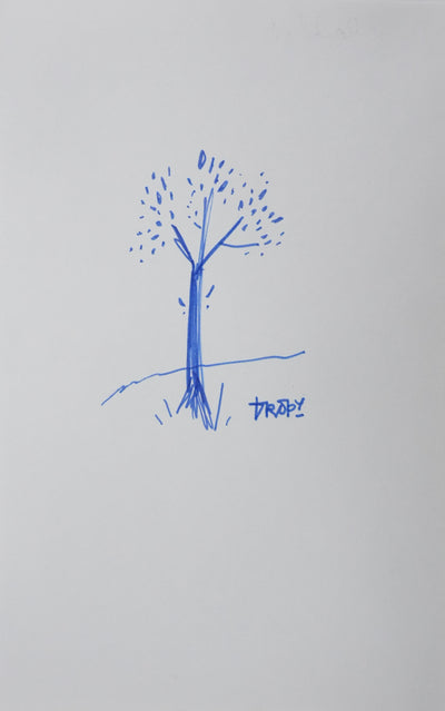 TROPY : Les feuilles de l'arbre, Autographe et dessin original signé