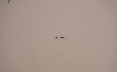 Albert MARQUET : Nu de dos, Lithographie originale signée