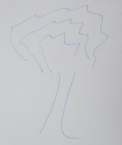 Jean-René MAJOR : L'arbre en arc, Autographe et dessin original signé