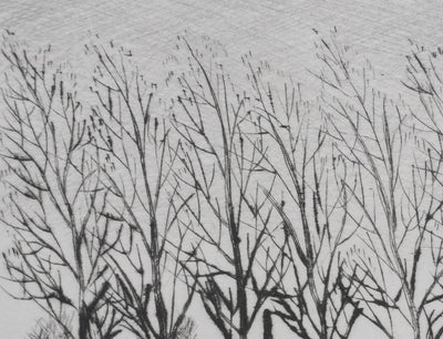 Camille COMBE : Halte à Meppel, Gravure originale signée