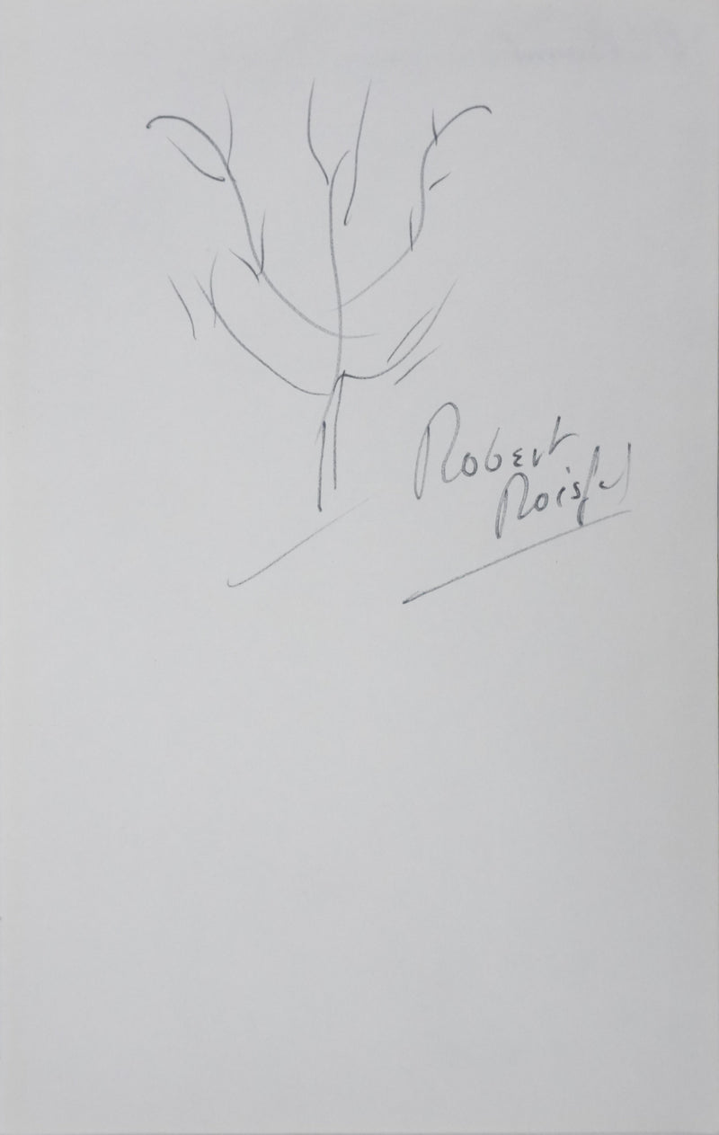Robert ROISFEL : Les branches silencieuses, Autographe et dessin original signé