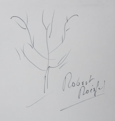 Robert ROISFEL : Les branches silencieuses, Autographe et dessin original signé