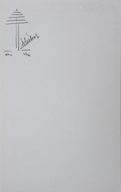 SECHEL : Les branches parallèles, Autographe et dessin original signé