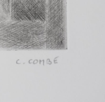 Camille COMBE : Un soir à Antequera, Gravure originale signée