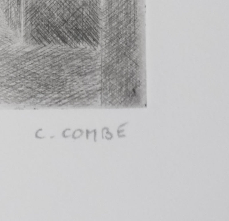 Camille COMBE : Un soir à Antequera, Gravure originale signée