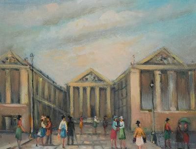 Michel PABOIS : Paris, L'église de la Madeleine, Huile sur toile originale signée