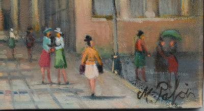 Michel PABOIS : Paris, L'église de la Madeleine, Huile sur toile originale signée