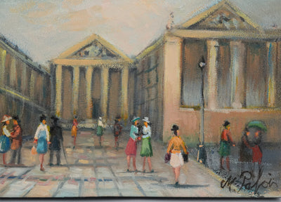 Michel PABOIS : Paris, L'église de la Madeleine, Huile sur toile originale signée