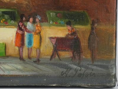 Michel PABOIS : Paris, Les bords de Seine vue sur Notre Dame, Huile sur toile originale signée