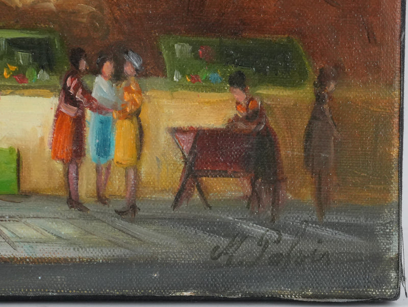 Michel PABOIS : Paris, Les bords de Seine vue sur Notre Dame, Huile sur toile originale signée